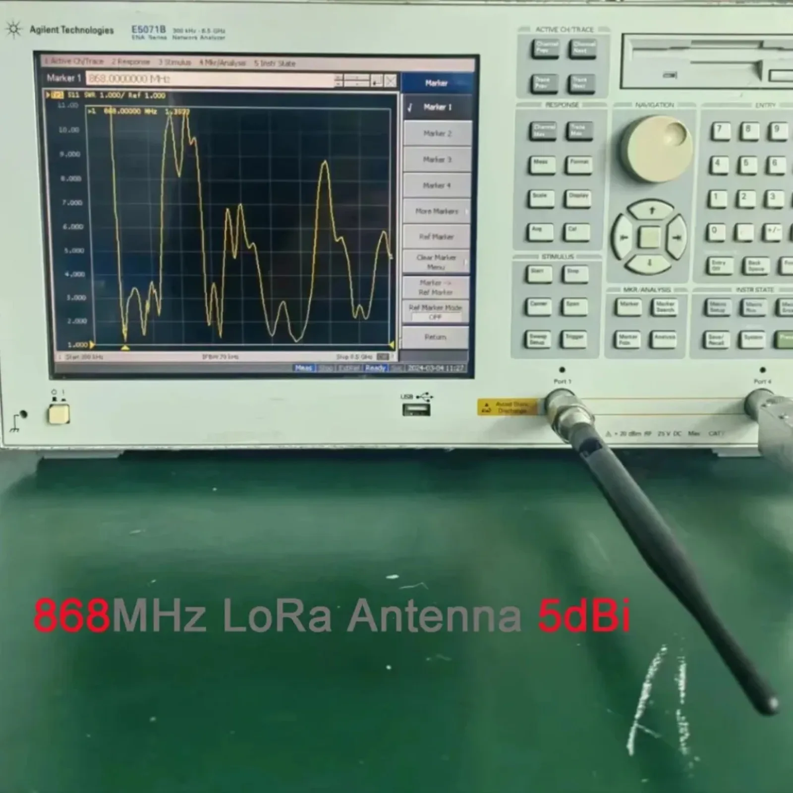 Фото Антенна LoRa 868 МГц 915 МГц с коэффициентом усиления 5 дБи, всенаправленная, с удлинительным кабелем для Meshtastic LoRa 32 V3 LoRaWAN, комплект из 4 штук №5