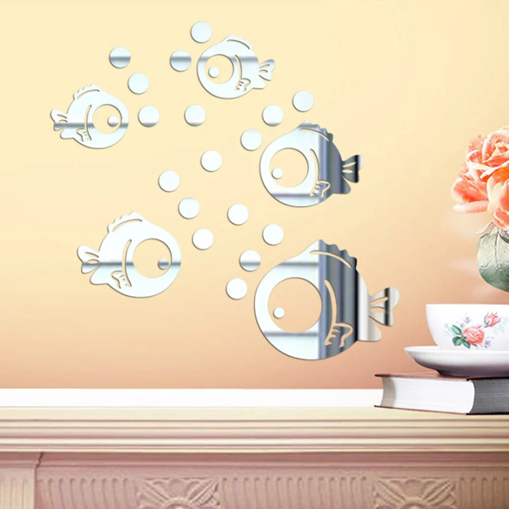 

Wall Stickers Mirror Acrylic Decals 3Dstickerdecor Removablediy Room Decal Living Adhesive Backdrop Mural Tiles Bubble Self Sofa