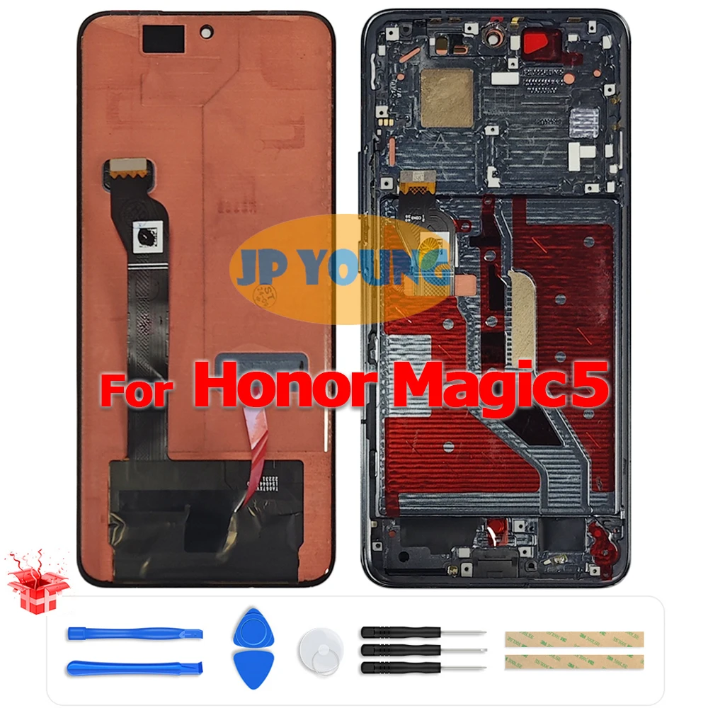 Фото Оригинальный сенсорный OLED-экран 6,73 дюйма в сборе с рамкой для Huawei Honor Magic5 PGT-AN00, PGT-N09 - Замена №2