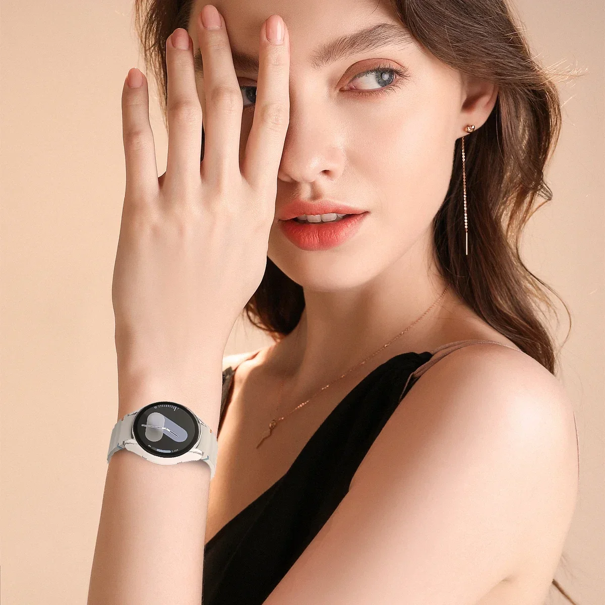 Оригинальный ремешок и чехол для Samsung Galaxy Watch 7 44 40 мм ремешка закаленное стекло