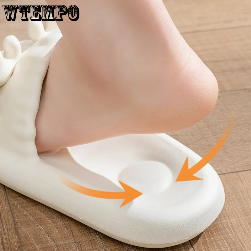 WTEMPO Cute Slippers Antlers Summer Women Anti-Slip Sandal Thick Bottom Bathroom Couple Shoes Soft EVA Beach Slides Wholesale