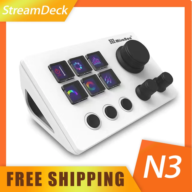 Mirabox N3 Streamdeck клавиатура ручка экрана настройка макро-мини-клавиатура визуальная