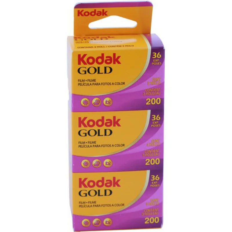 

Золотая пленка для камеры Kodak 200 36 стилей