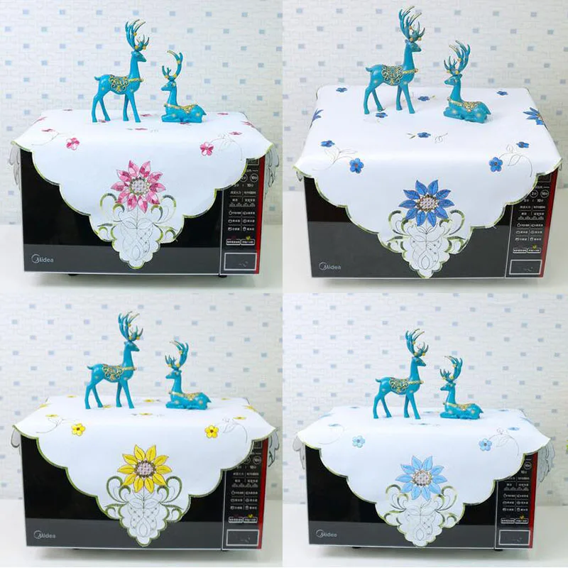 

Европейская кружевная квадратная скатерть, 57 см, Цветочная вышивка, чайный столик, кухонная скатерть, Рождество, свадьвечерние ринка, домаш...