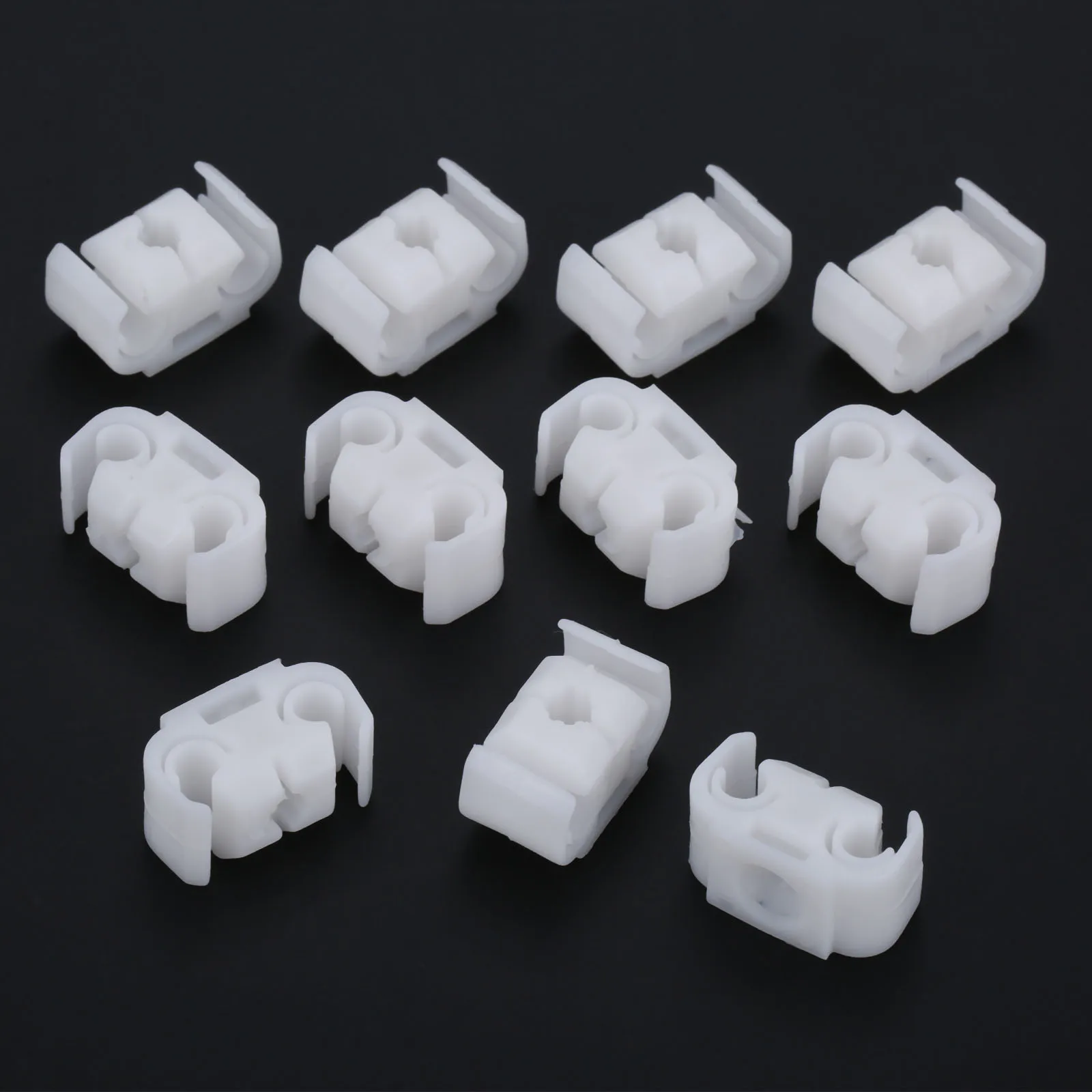 

811611797 20 шт. кронштейн тормозного кабеля, фиксирующий Зажим для корпуса трубы, держатель для Golf Je tta Passat, Audi A4 A6, Skoda, Seat