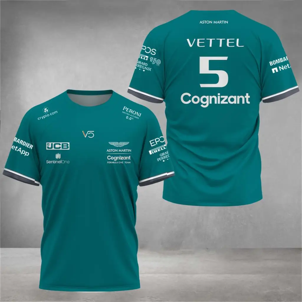 

Aston Martin 2023 New F1 Team T-Shirt, Spanish Driver Fernando Alonso 14 and Stroll 18 Hot Selling Oversized T-Shirt