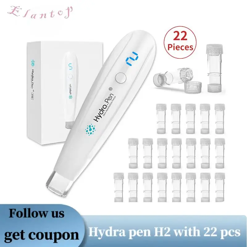 

Hydra Pen H2 With 22pcs Needle Automatic Serum Applicator Dermapen Professional Microneedling Pen MTS Machine For Skin Care