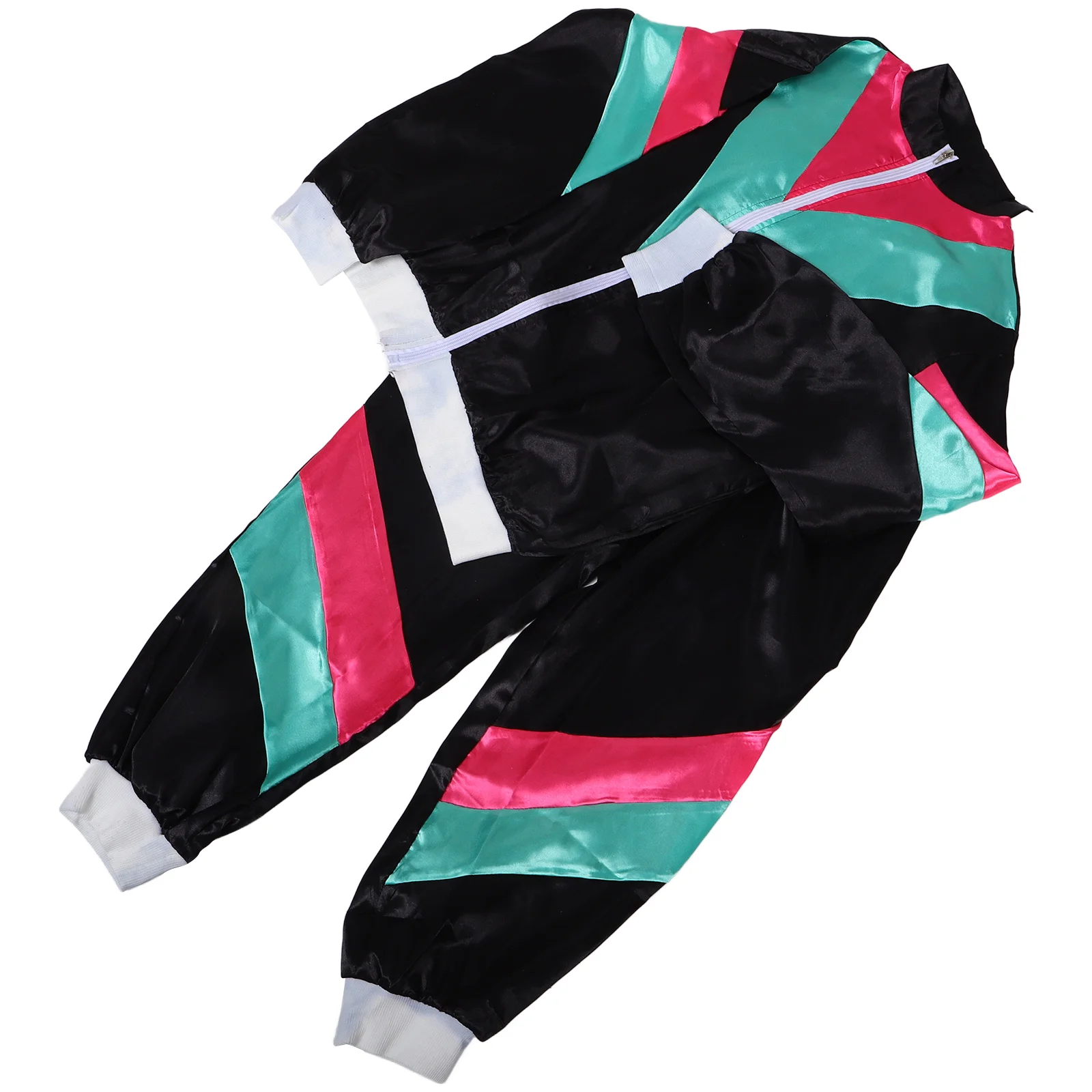 Диско-костюм костюмы Dodgeball для взрослых блестящие топы женские и детские штаны