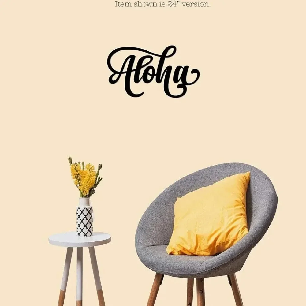 Металлическая Настенная Вывеска Aloha 1 Шт. Декоративный Домашний Акцент