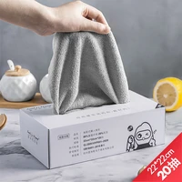 20pcs kitchen disposable dishcloth thickened washable removable dishwashing cloth oil free dishwashing towel