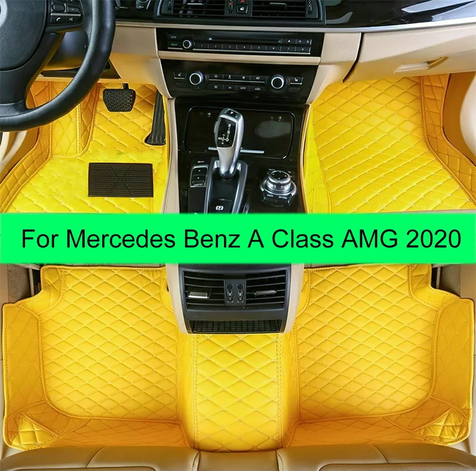 Автомобильные коврики для Mercedes Benz A Class AMG 2020 пользовательские автомобильные
