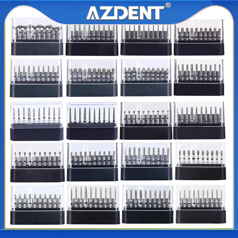 1 коробка Стоматологические алмазные боры несколько моделей опционально черный