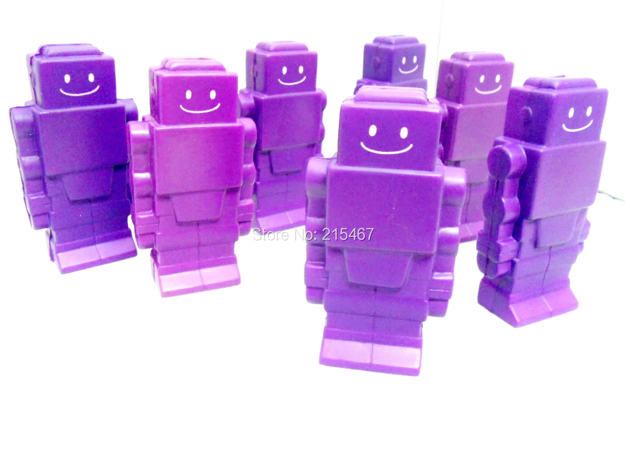 

6 pc Funny Novelty Gift Vent Human robot Anti stress Ball Anti Stress Toys