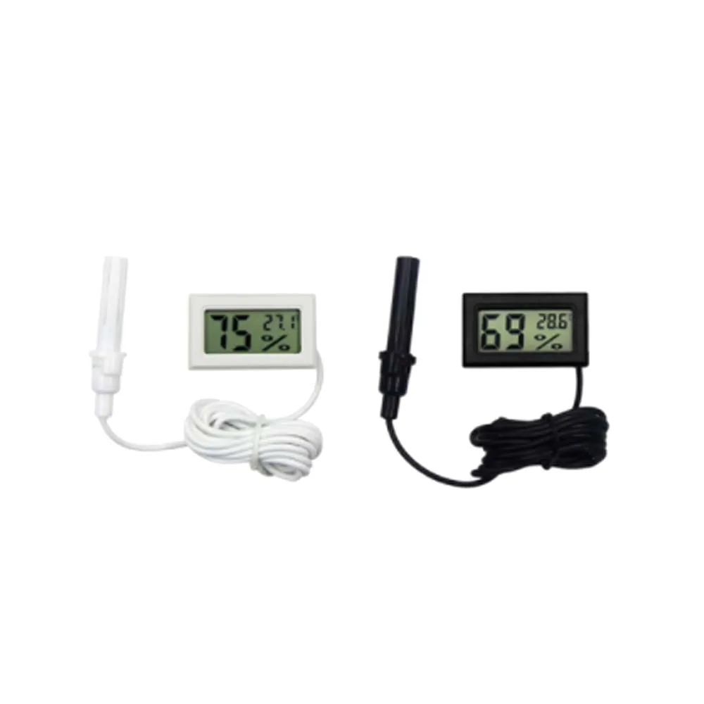 

FY-12 Mini Digital Humidity Meter Thermometer Sensor Gauge LCD Temperature Refrigerator Aquarium Monitoring Display Indoor