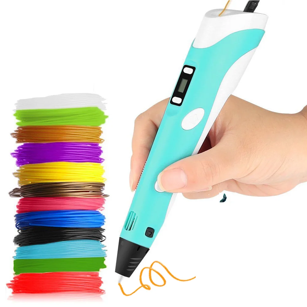 

Dikale 3D Pen LED Screen DIY Printing PLA Filament Creative Toy Gift For Kids Adult Drawing Printer Stift