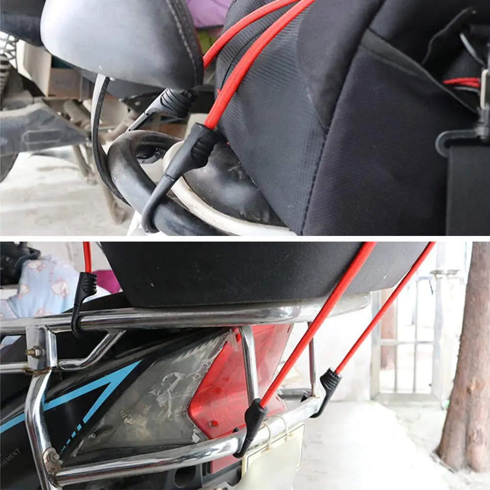 Регулируемый мотоциклетный эластичный багажник с крючками веревка банджи-шнур