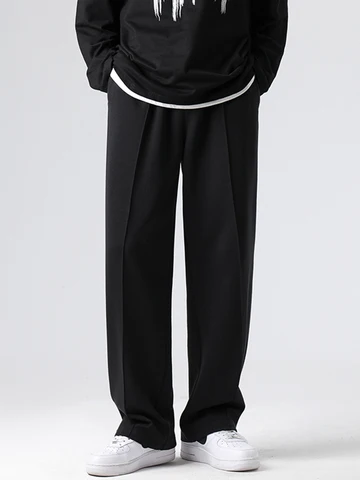 Брюки женские повседневные однотонные до щиколотки с поясом на резинке и широкими штанинами