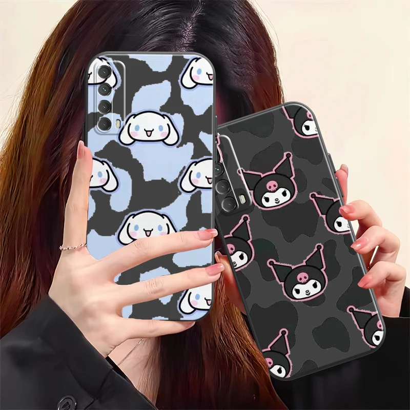 

Милый чехол Hello Kitty для телефона Huawei Honor 10 V10 10i 10 Lite 20 V20 20i 20 Lite 30S 30 Lite Pro, силиконовый черный чехол