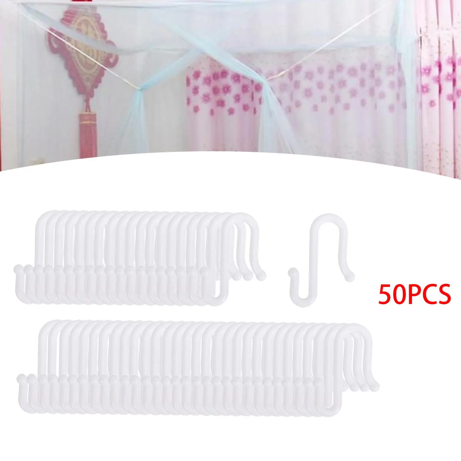 

S Hooks Curtain Hook Utility Hooks Kitchen Toilet Organizer Hooks Bathrooms Towel Hooks for Towels Shirts Clothes Ties Keys
