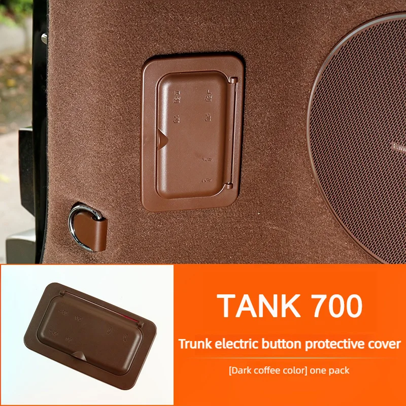 Для Great Wall Tank 700 TANK 700 защитная крышка электрической кнопки багажника модифицированная с аксессуарами для предотвращения столкновений красный