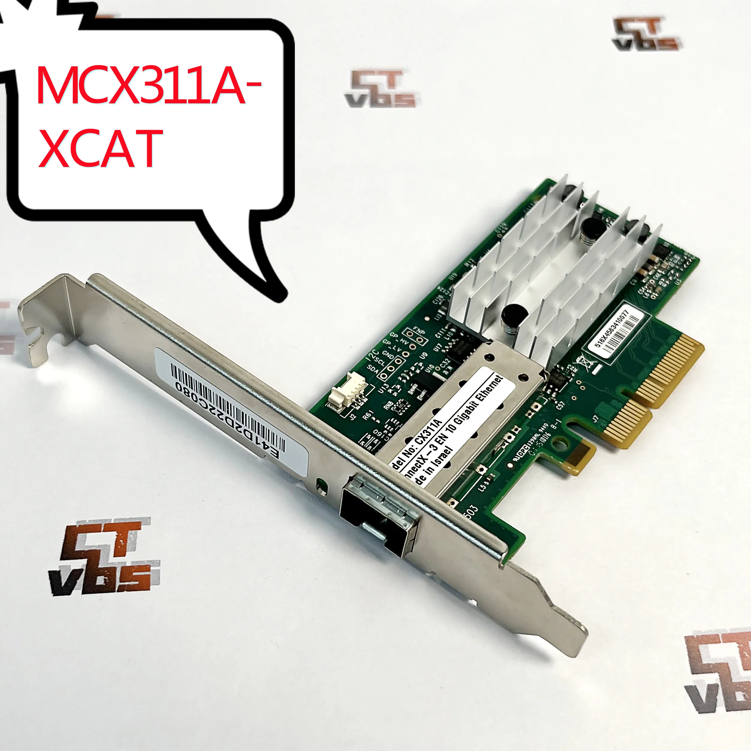 MCX311A-XCAT Mellanox CX311A ConnectX-3 EN 10G Ethernet 10GbE SFP+ PCIe NIC Network Adapter High Bracket