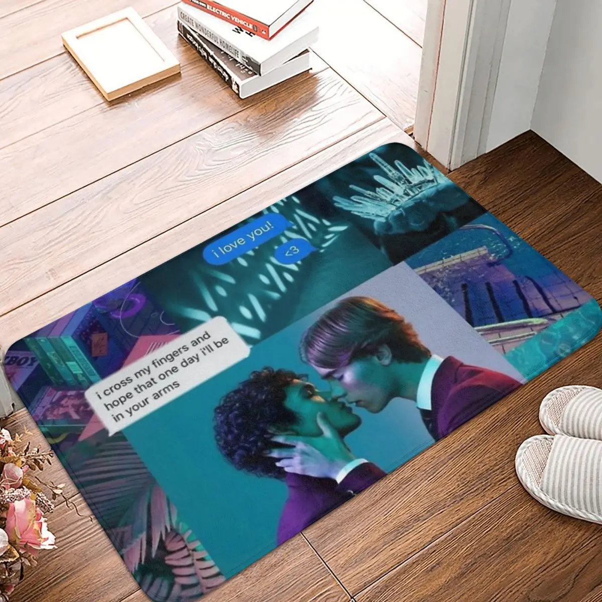 

Коврик для спальни с изображением голубого зрителя, Придверный коврик, кухонный ковер, уличный ковер, домашний декор