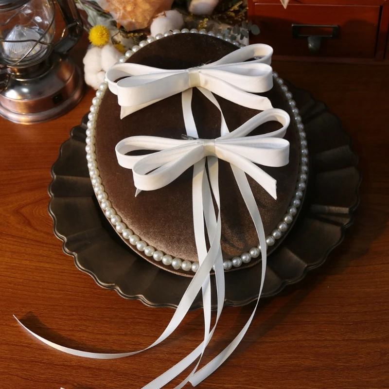 Лента-банты аксессуары для волос мягкая ткань металлический зажим женщин и