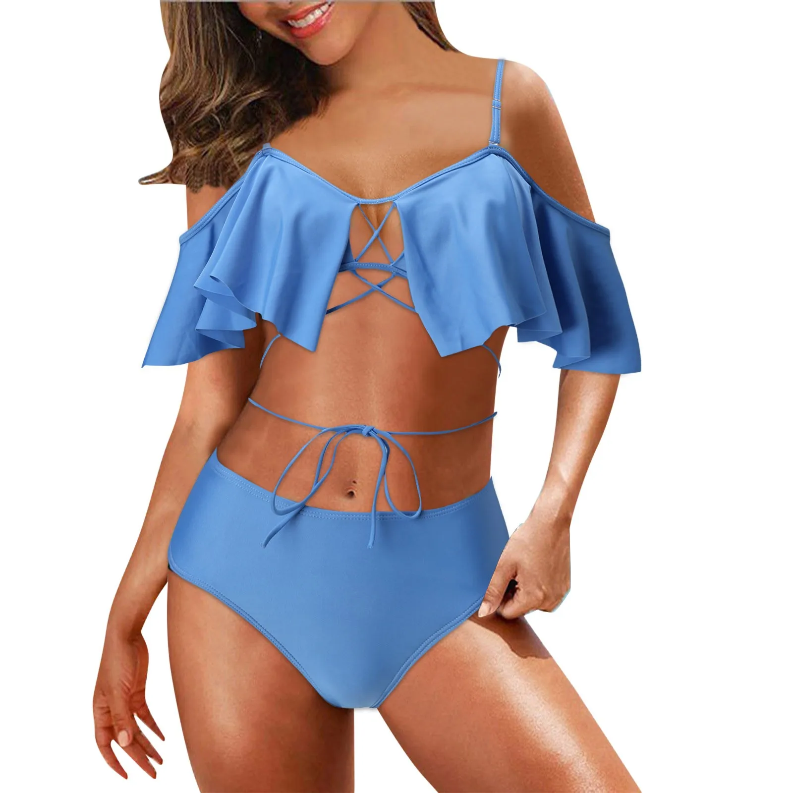 

Halter Bikini Tops for Teen Girls Print Swimwear Swimsuit Halter Bikini Tops for Teen Girls Bathing Shorts for Women