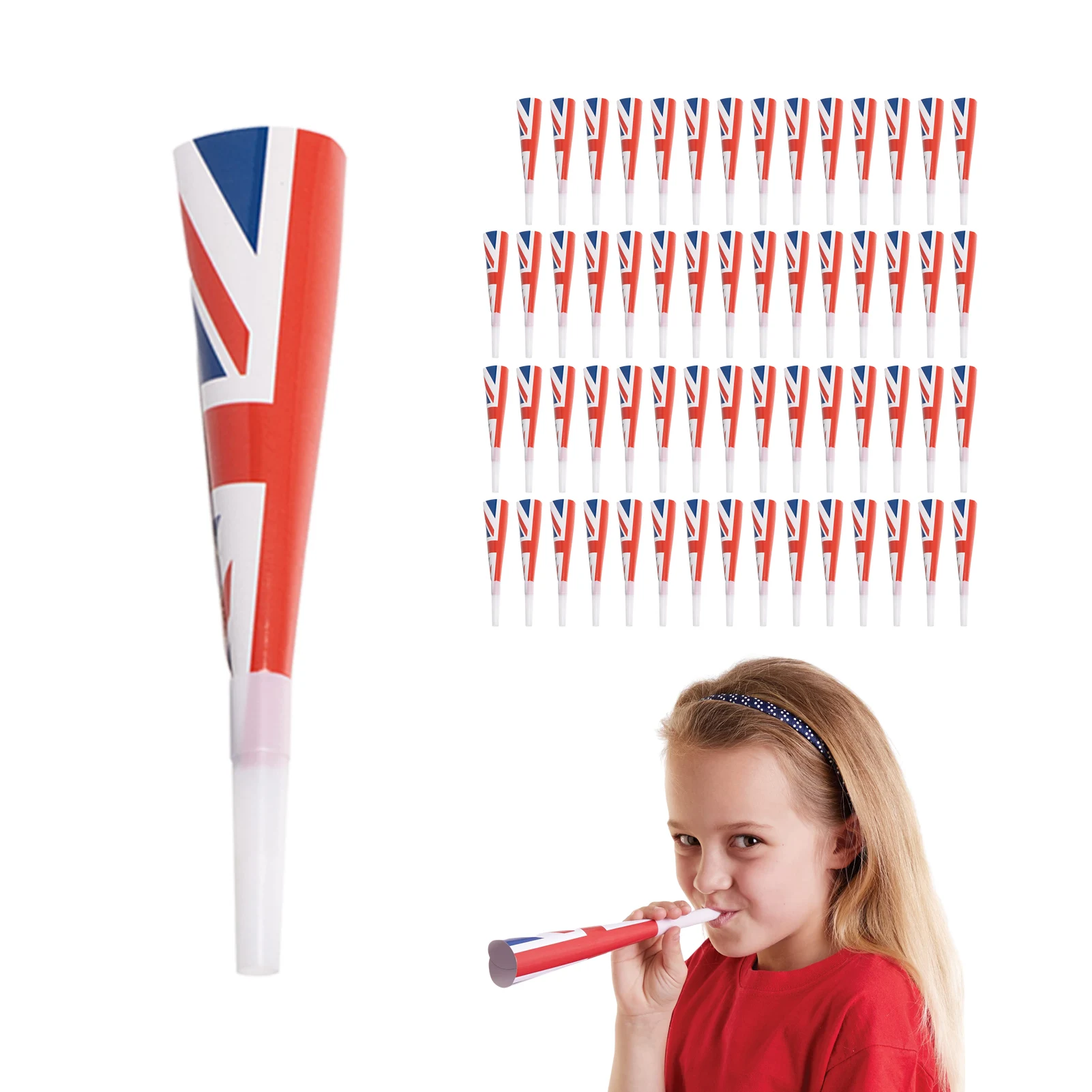 

Union Jack Flag Party Horns Union Jack Flag Party Horns Toys For Kids 2022 Queen's Jubilee Party Supplies For Street Parties