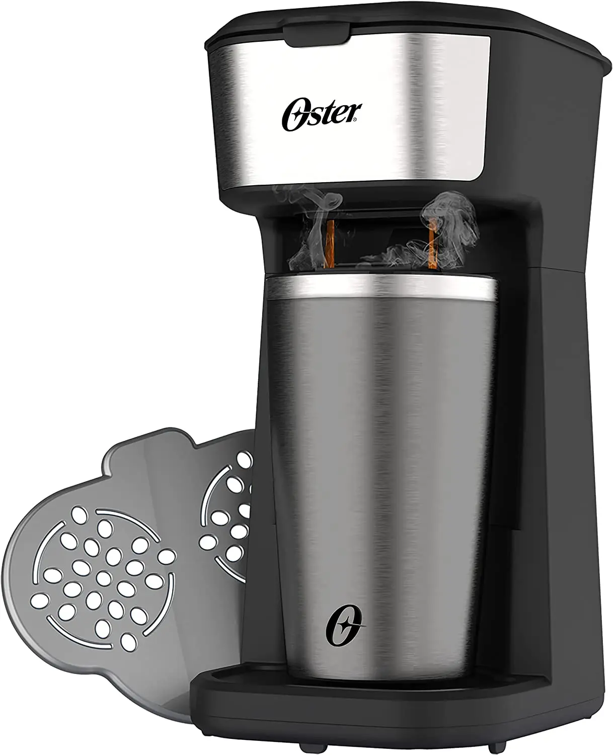 

Cafeteira 2Day Inox 2 em 1 com Copo Térmico, 220V, Preto/Inox, 600W, OCAF200