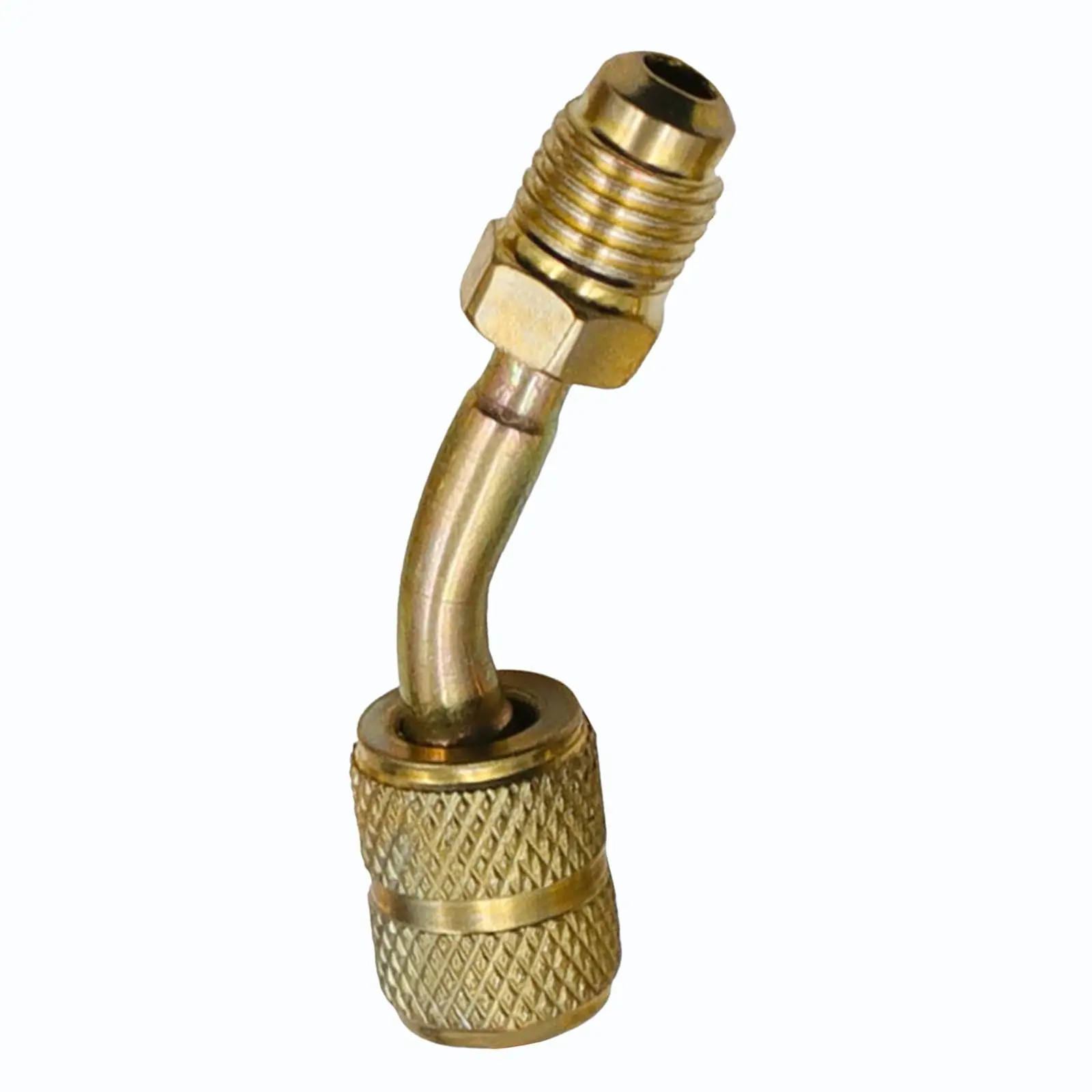

R22 to Metric Value Compact 1/4 SAE Brass Converter Easy to Install Durable Hose Adapter Connectors for Air Conditioner