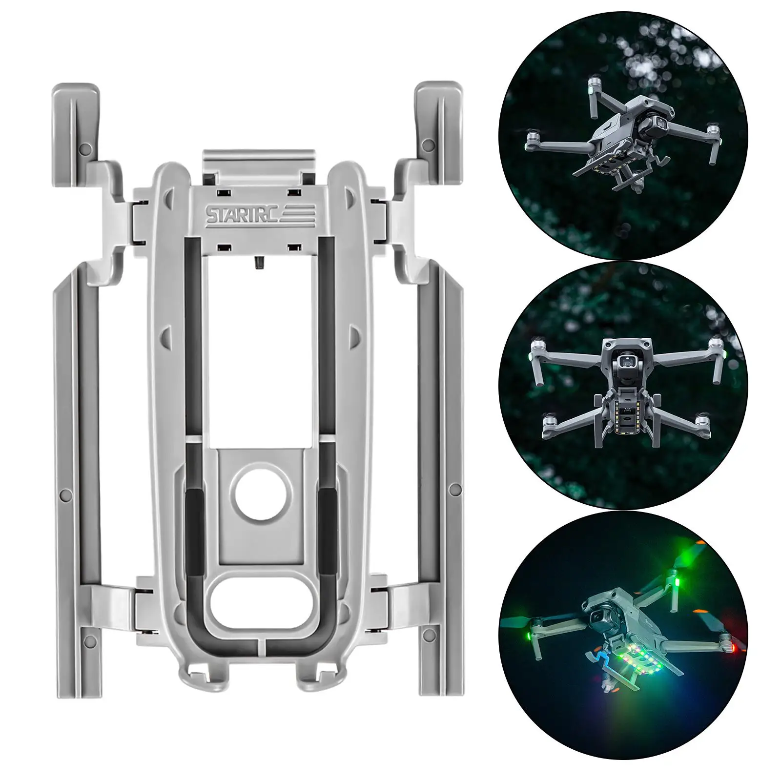 

LED Light Landing Gear Extensions Skid Landing Legs with Night Light for DJI Air 2S for DJI Mavic Air 2 Drone Accessories Toys