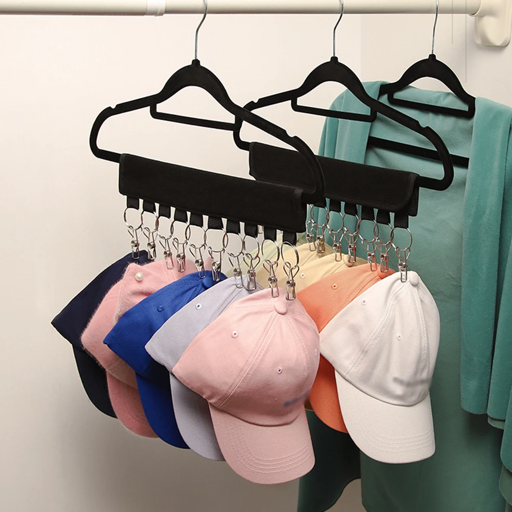 

Closet Hat Storage Rack Organizer Hanger 10 Baseball Cap Holder Cleaner Keep Tidy Rack Clothes Storage Products