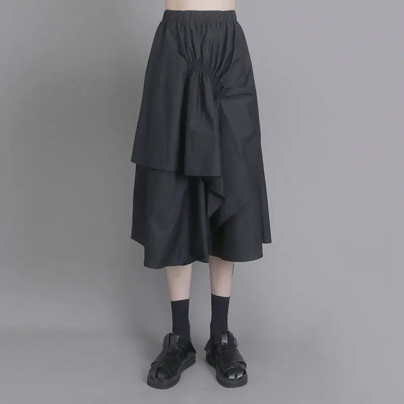 

SuperAen 2022 летние новые полунеобычные женские юбки средней длины трапециевидной формы с высокой талией и зонтиком