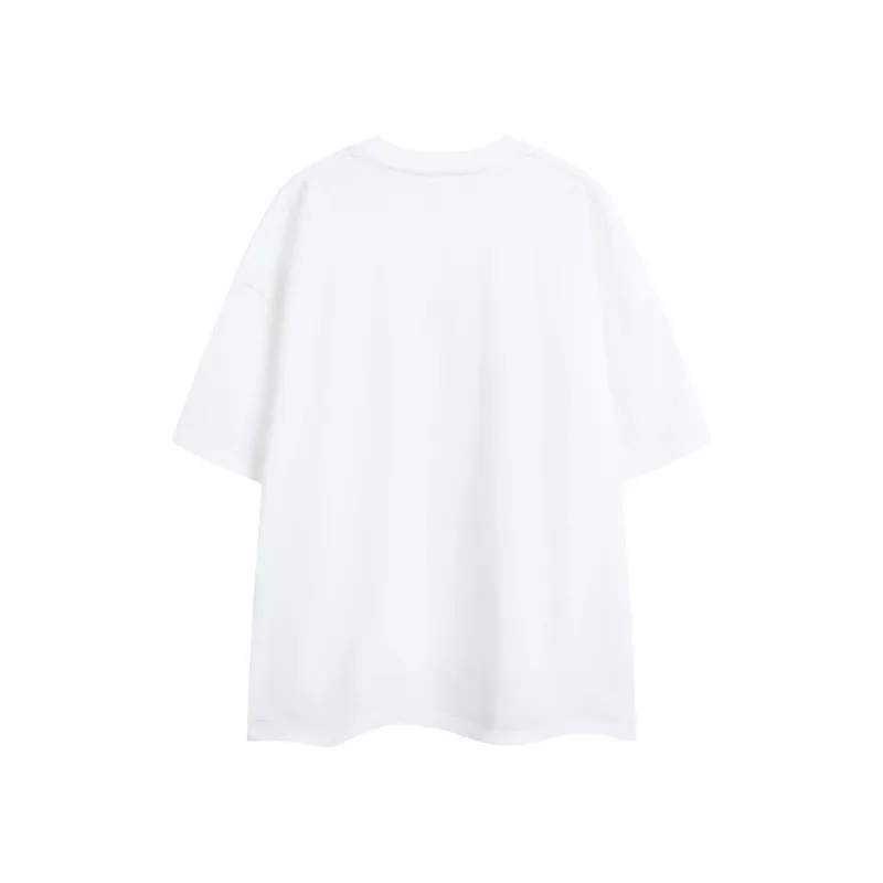 Свободная футболка с коротким рукавом в китайском стиле принтом дракона для