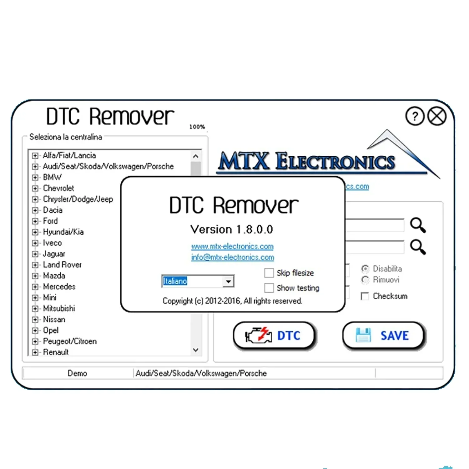 Средство для удаления DTC 1.8.0.0 KESS KTAG FGTECH OBD2 ECU Chip Tuning Software Полный MTX Remover