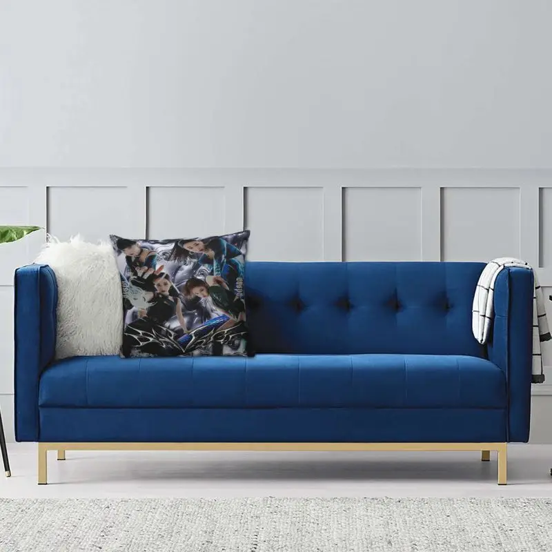 Kpop A-Aespas Girls Karina Winter Жизель ниннинг квадратная Подушка Чехол декоративная 3D