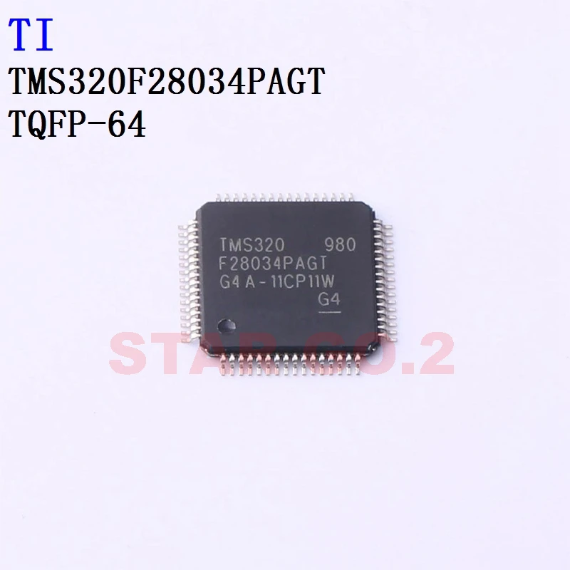 

2PCSx TMS320F28034PAGT TQFP-64 TI Microcontroller