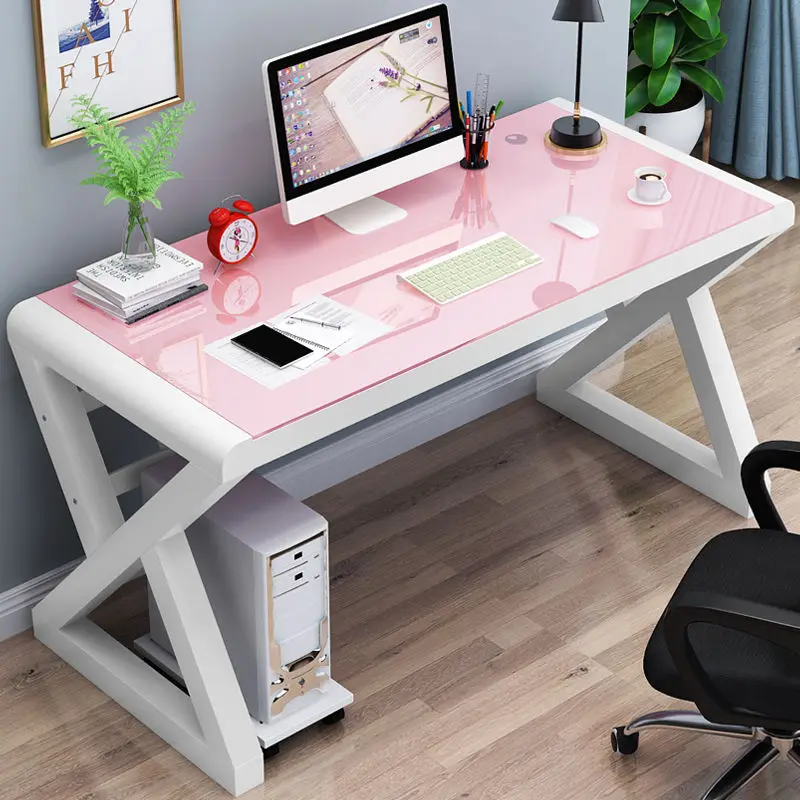 2022 Tempered Glass Computer Desk Home Office Simple Modern Desk Desktop Study Desk Office Desk Gaming Table laptop escritorios paulownia foldable table tatami computer desk japanese desk home office laptop desk factory direct selling simple appearance