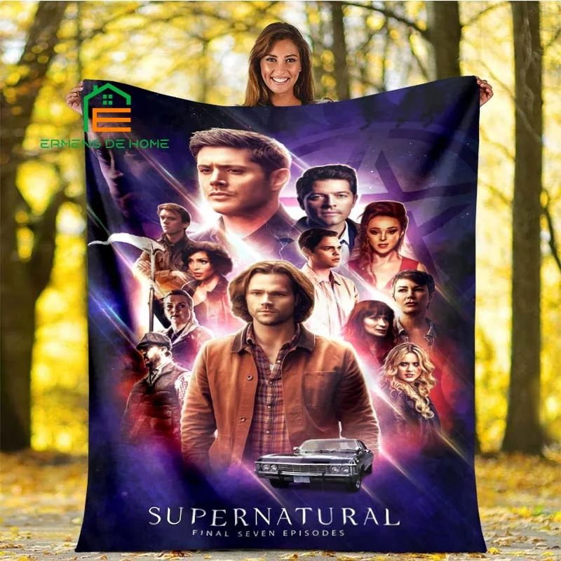 

Supernatural Flannel Throw Blanket Warm Blanket for Home, Picnic, Travel, Plane, Office and For Adults, Kids, Elderly 5 Sizes