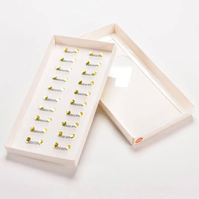 

Low Price 10 Pairs Natural Handmade Cross Long Eye Lashes Extension Half Mini Corner Eye Lashes Makeup False Eyelashes
