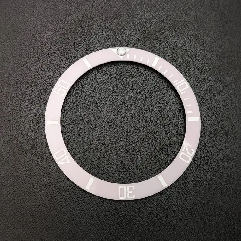 Blue Luminous Beads 38*30.5mm High Quality Ceramic WatchBezel Insert Suitable For 40mm Men's Watch Bezel Replacement Accessories