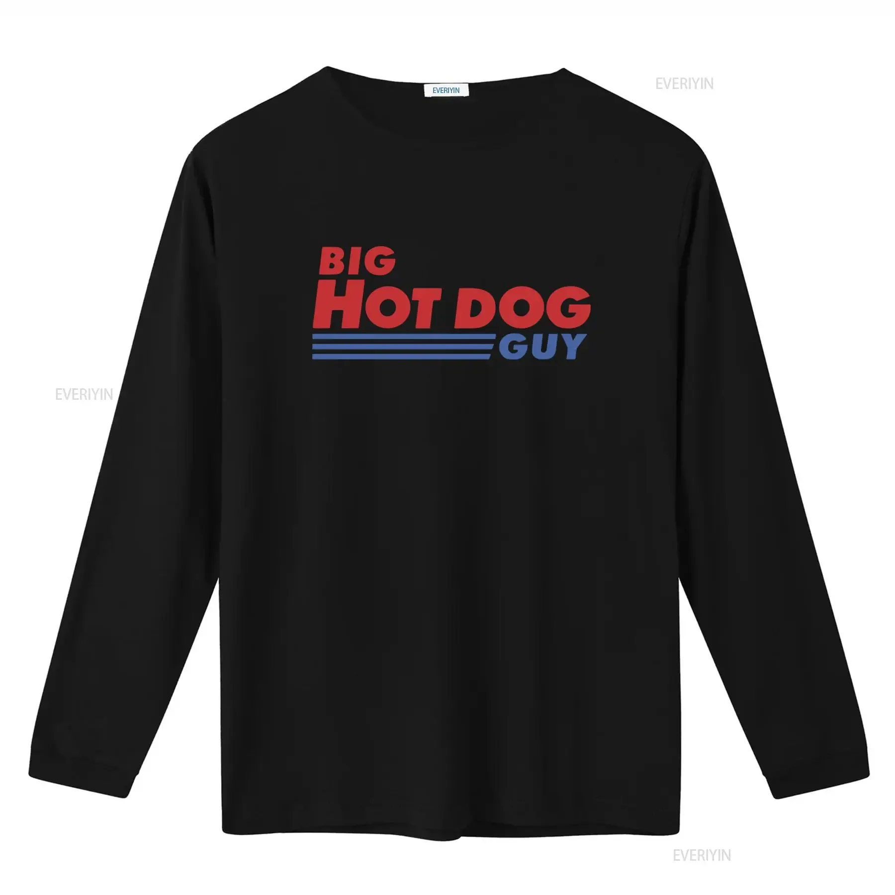 Фото Футболка Big Hot Dog Guy с забавным мемом, винтажная, с эффектом потертости, для повседневной носки, универсальная, с графическим принтом №2
