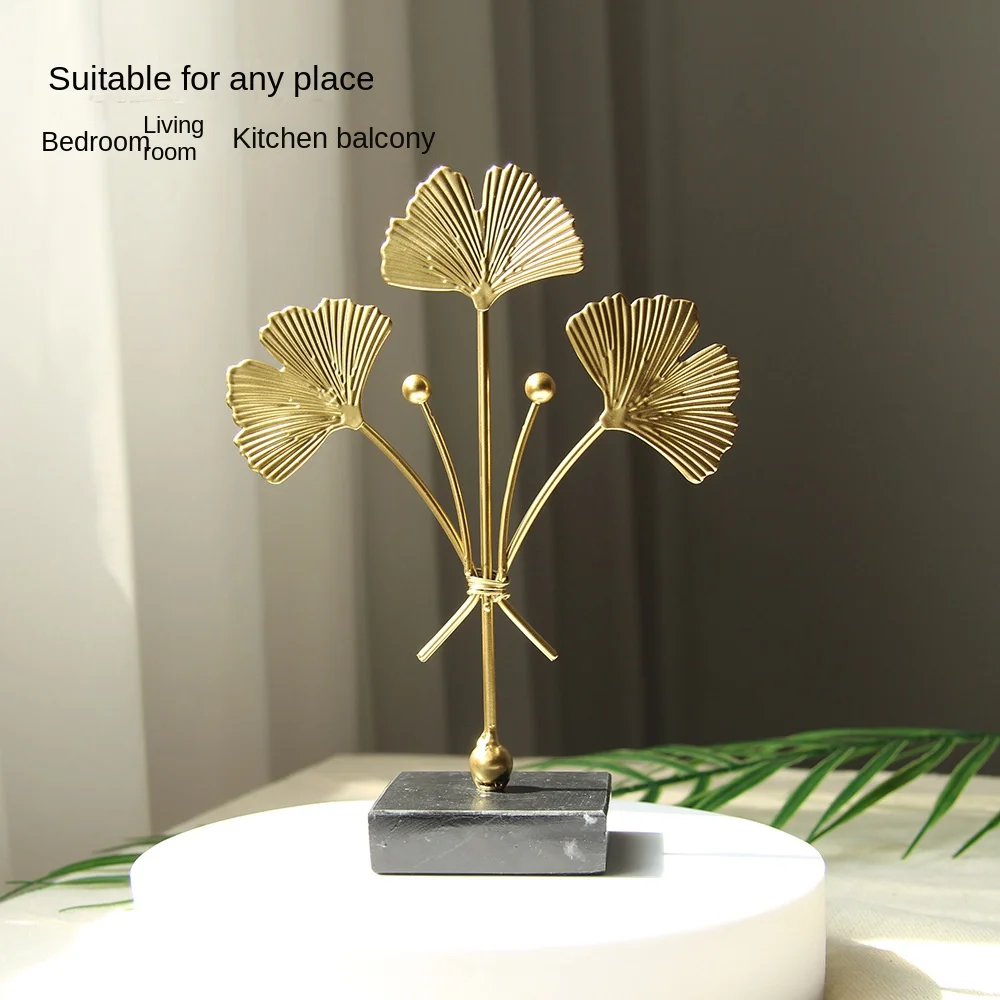 

Table Ornaments Nordic Light Luxury Marble Ornaments Durable Metal Table Decoration Design Sense Decoration Decorative Ornament