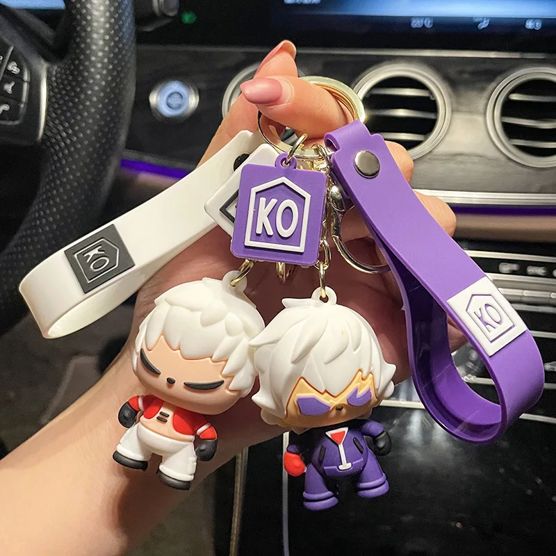 New Classic Fighting Game KOF King Of Fighters Keychain Net Red Boys And Girls Bag Ornaments Creative Gift Key Ring Accessories