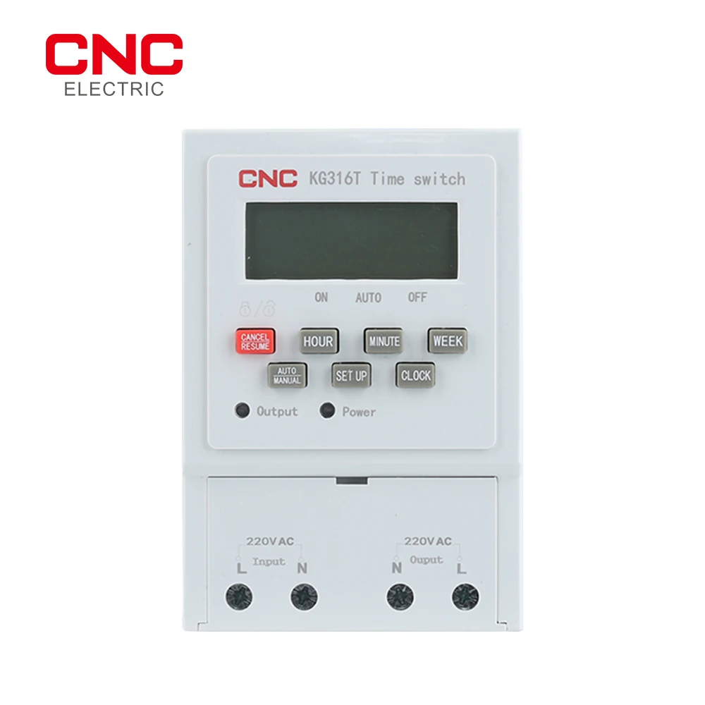 CNC KG316T таймерный переключатель на DIN-рейку 220 В реле времени уличная лампа