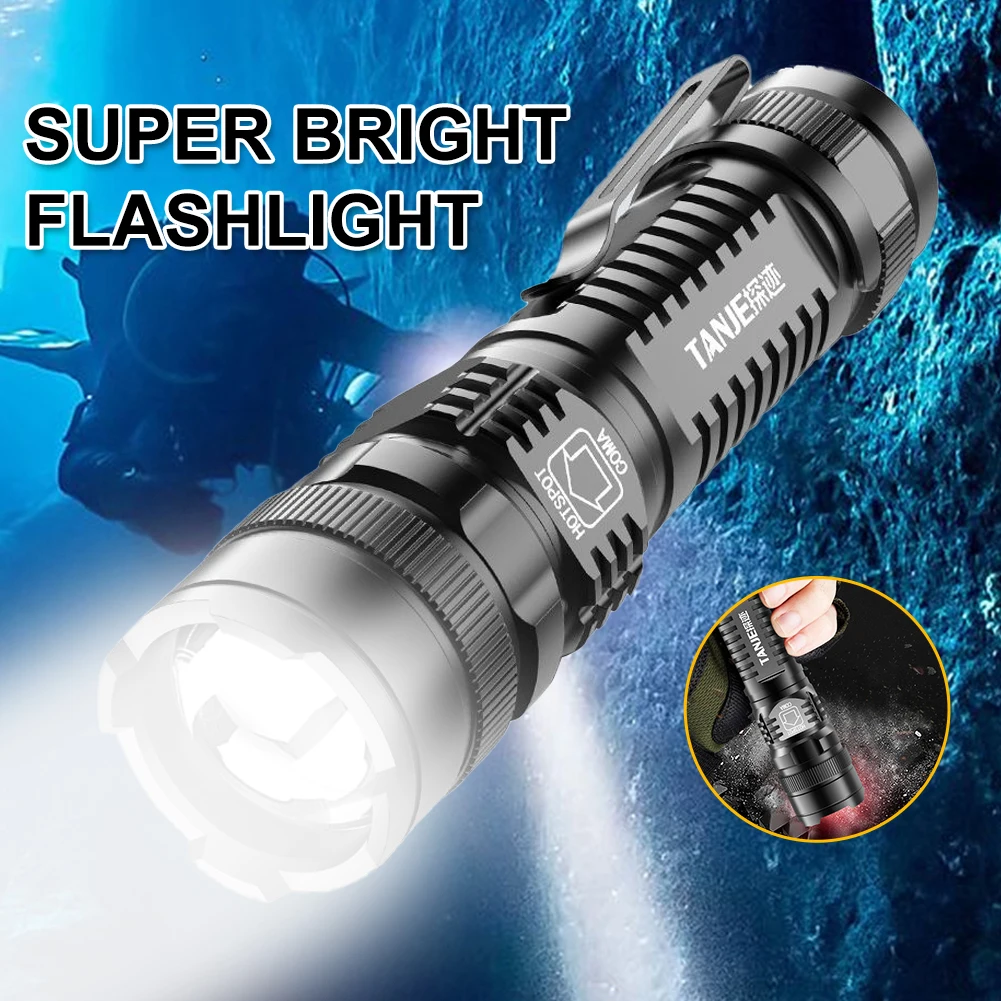 

Мощный светодиодный мини-фонарик с зарядкой от Usb, функциональный фонарь с функцией внешнего аккумулятора для активного отдыха, кемпинга, р...