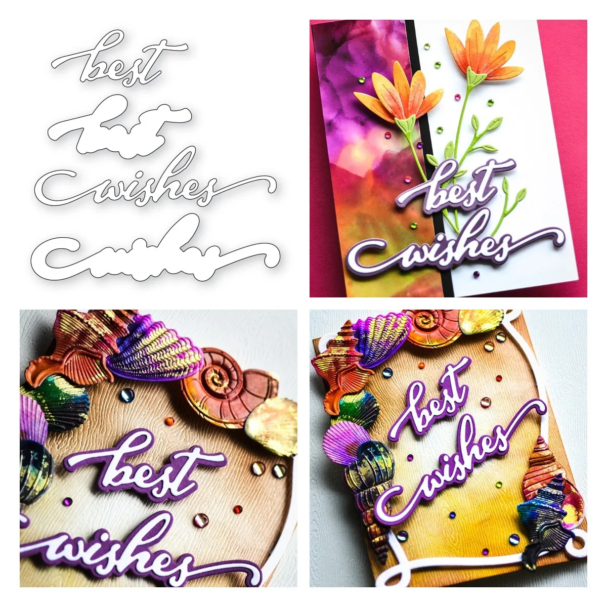 

Наилучшие пожелания, нежный выпуск 2023 года, металлические Вырубные штампы, украшение для скрапбукинга, рукоделия, альбом «сделай сам», шабл...