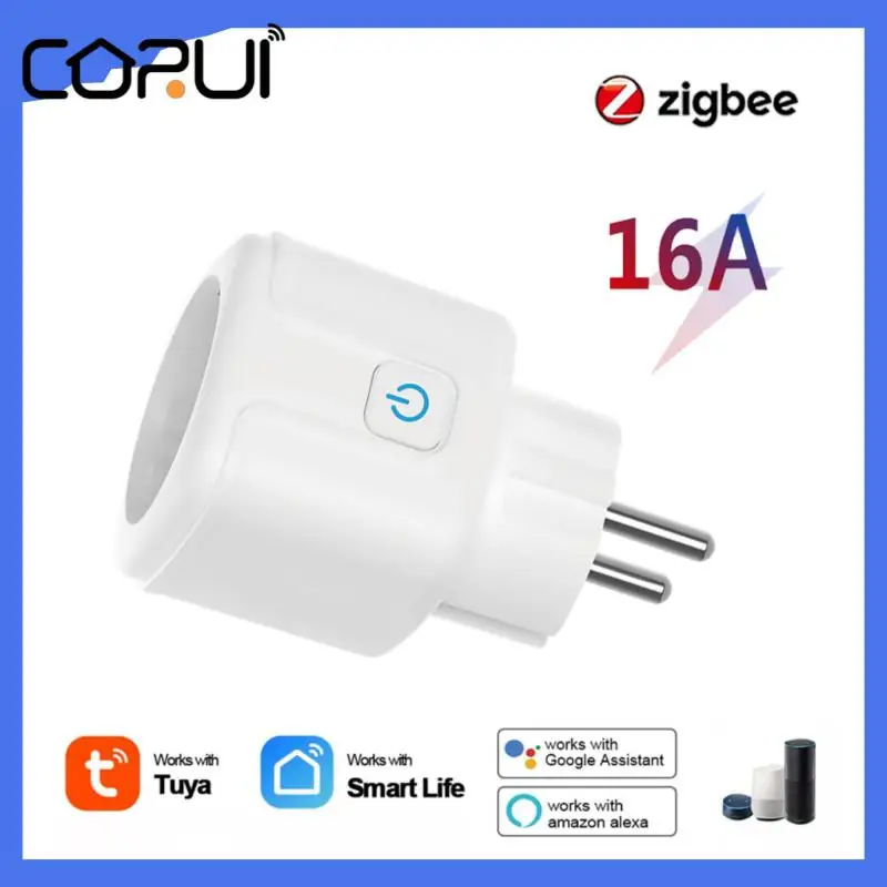 

Умная розетка CORUI Zigbee, адаптер с европейской вилкой, с дистанционным управлением, поддерживает Google Home Alexa