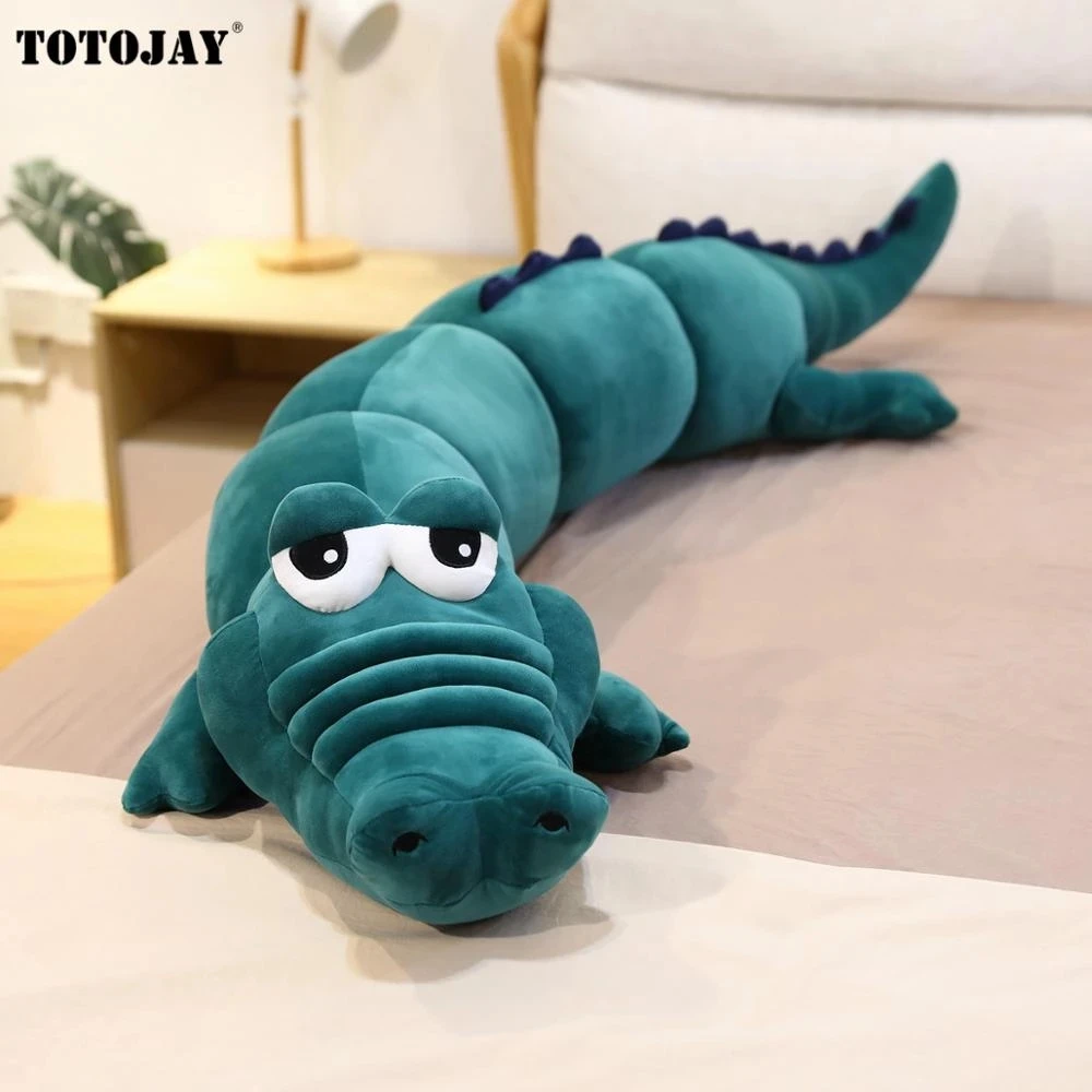 

Giant 120cm Simulation Crocodile Plush Toy Stuffed Alligator Doll Kids Toys Room Sofa Decor Soft Ocean Animals Plush Pillow